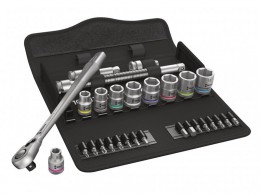 Wera Zyklop Metal-Switch Slim Ratchet & Socket Set of 29 Metric 3/8in Drive £115.99